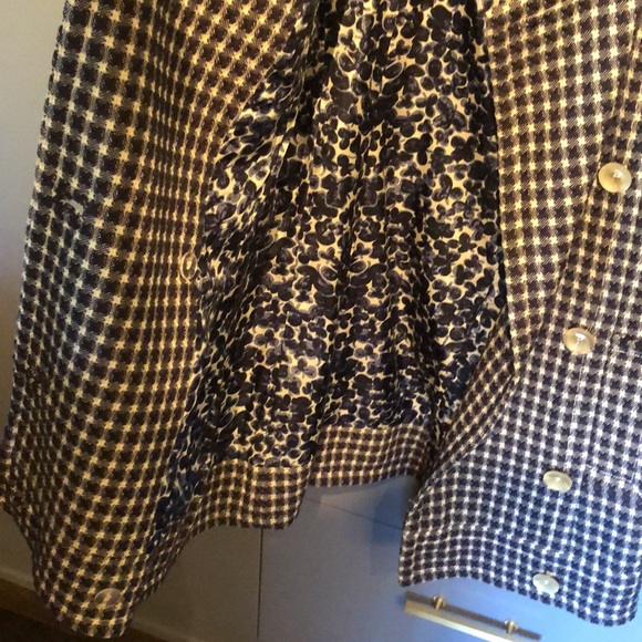 Gorgeous Tracy Reese navy & white coat. Size 8 - Picture 7 of 8